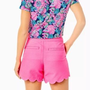 Lilly Pulitzer Pink Buttercup Scalloped Short